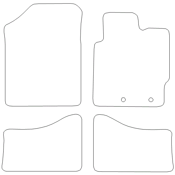 To fit Toyota Yaris Hybrid Car Mats 2011 - 2019 & Heel Pad (B) - Picture 5 of 16